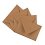 JAM Paper® A7 V-Flap Invitation Envelopes, 5.25 x 7.25, Brown Kraft Paper Bag, 25/Pack (63134665)~#|#~sp123307729_sc7