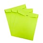 JAM Paper 10" x 13" Open End Catalog Colored Envelopes with Clasp Closure, Ultra Lime Green, 10/Pack (V0128186B)~#|#~sp123307828_sc7