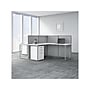 Bush Business Furniture Easy Office 45"H x 119"W 2 Person T-Shaped Workstation, White/Gray (EOD560SWH-03K)~#|#~sp123313153_sc7