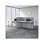 Bush Business Furniture Easy Office 45"H x 119"W 4 Person Back to Back Workstation, White/Gray (EOD660WH-03K)~#|#~sp123313161_sc7