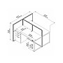 Bush Business Furniture Easy Office 45"H x 60"W 2 Person Back to Back Cubicle Panel Workstation, White/Gray (EOD460SWH-03K)~#|#~sp123313181_sc7