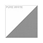 Bush Business Furniture Easy Office 45"H x 119"W 4 Person X-Shaped Cubicle Panel Workstation, White/Gray (EOD760SWH-03K)~#|#~sp123313192_sc7