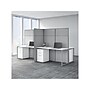 Bush Business Furniture Easy Office 66"H x 119"W 4 Person Back to Back Workstation, White/Gray (EODH66SWH-03K)~#|#~sp123313203_sc7