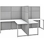 Bush Business Furniture Easy Office 66"H x 119"W 2 Person T-Shaped Workstation, White/Gray (EODH560WH-03K)~#|#~sp123313246_sc7