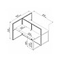 Bush Business Furniture Easy Office 45"H x 60"W 2 Person Back to Back Cubicle Panel Workstation, White/Gray (EOD460WH-03K)~#|#~sp123313269_sc7