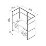 Bush Business Furniture Easy Office 66"H x 61"W Cubicle Workstation, Pure White/Silver Gray (EODH26SWH-03K)~#|#~sp123313296_sc7