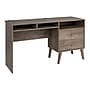 Prepac Milo 55" Desk with Side Storage and 2 Drawers, Drifted Gray (DEHR-1413-1)~#|#~sp123313324_sc7