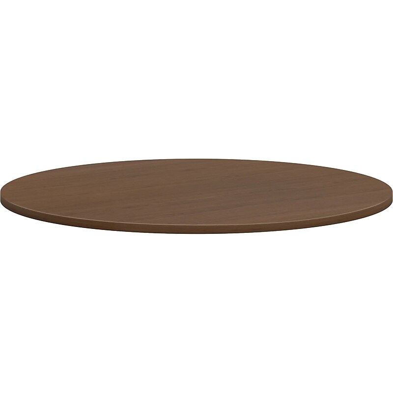 HON Mod 48" Conference Table Top, Sepia Walnut (HLPLTBL48RND.LSE1) image 1