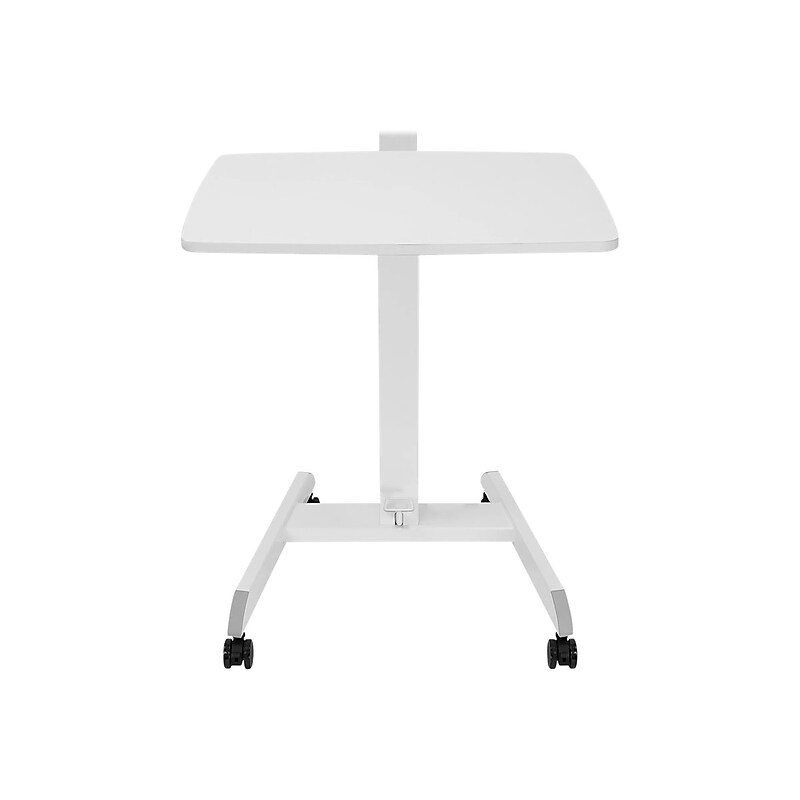 Mount-It! Mixed Materials Mobile Presentation Cart, White (MI-7997) image 1
