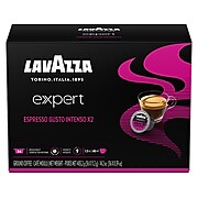 Lavazza Expert Espresso Gusto Intenso X2 Dried Fruit/Wood Coffee, Capsule, Medium Roast, 36/Box (1953001256)