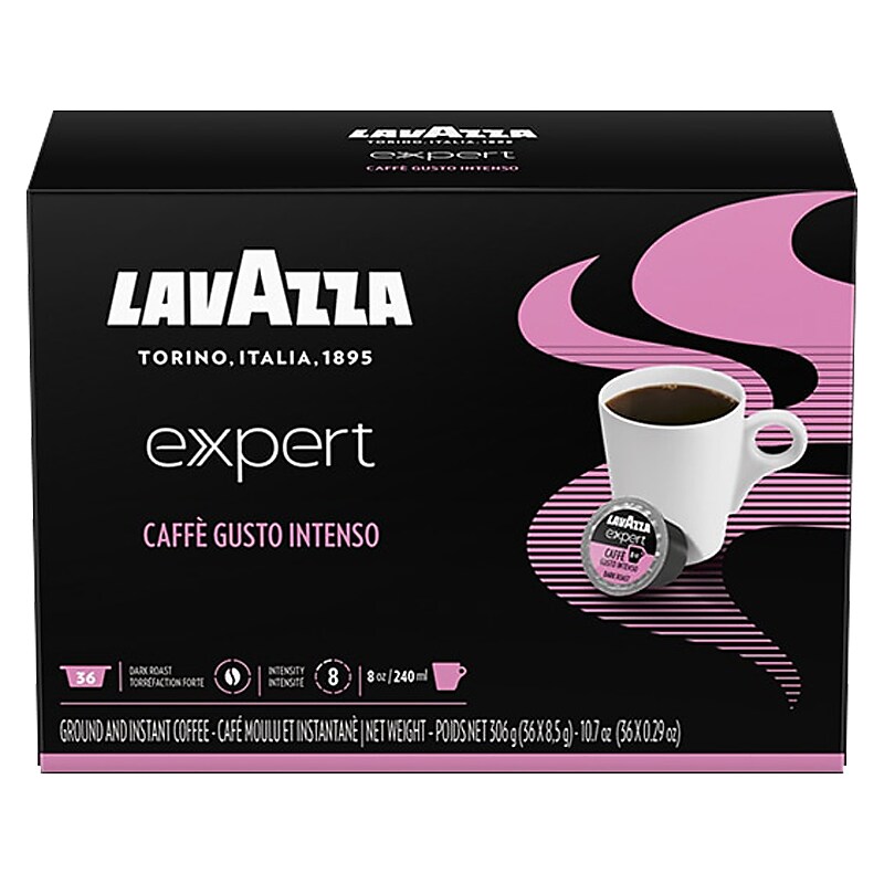 Lavazza Expert Caffe Gusto Intenso Wood Coffee Capsules, Dark Roast, 36/Box (1953001393) image 1