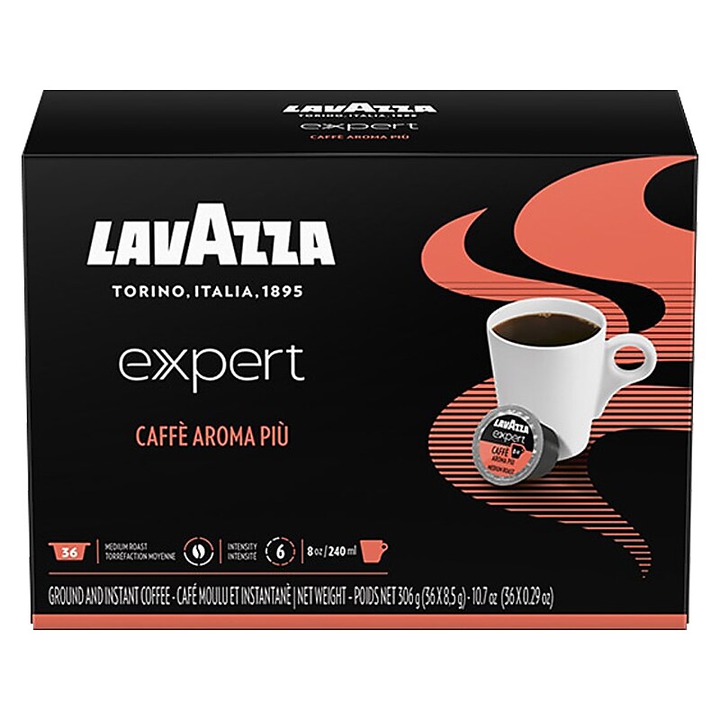 Lavazza Expert Caffe Aroma Piu Roasted Cereals Coffee Capsules, Medium Roast, 36/Box (1953001355) image 1