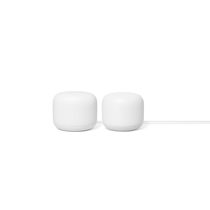 Google Nest 2nd Gen AC Dual Band WiFi Router and Extender, Snow (GA00822-US) image 1