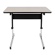 Studio Designs Adapta 36”W Square Table Black and Spatter Gray (410381)