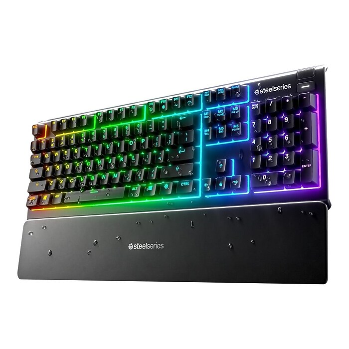 SteelSeries Apex 3 Wired Gaming Keyboard, Black (64795) | Staples