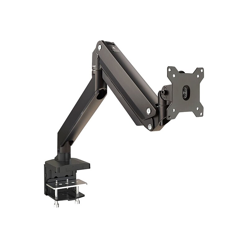 SIIG Single Monitor Heavy-Duty Premium Gas Spring Desk Mount - 17" to 35" Mounting kit, Up, Black (CE-MT2Z11-S1) image 1