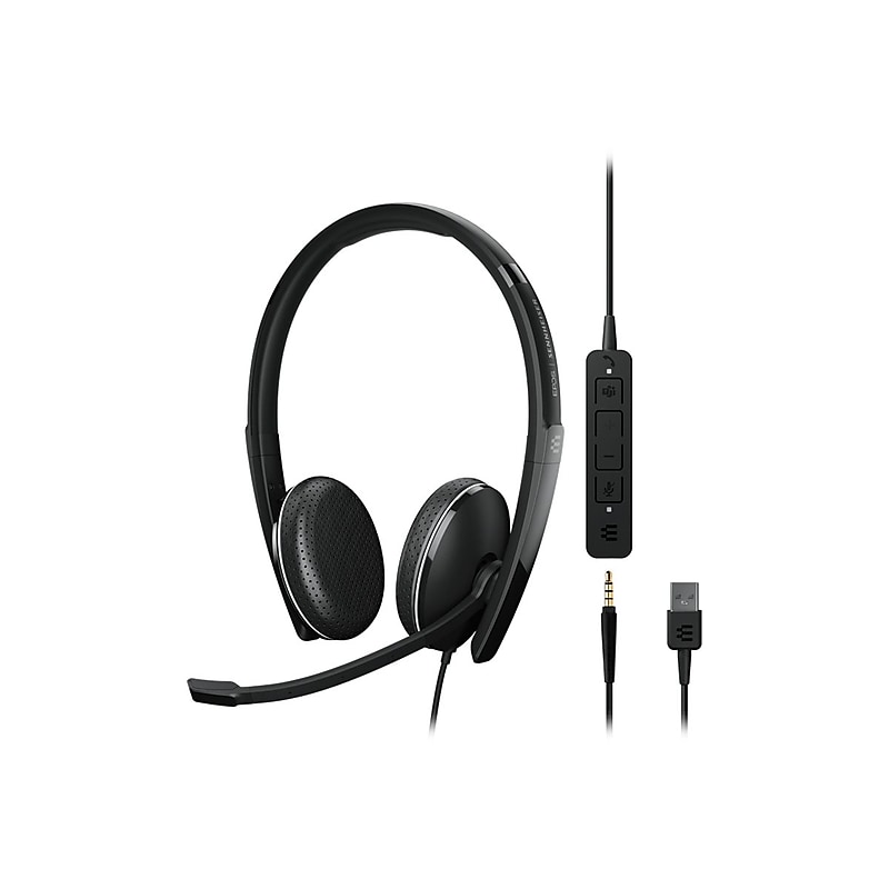 EPOS ADAPT 165T USB II Stereo Computer Headset, Over-the-Head, Black (1000902) image 1