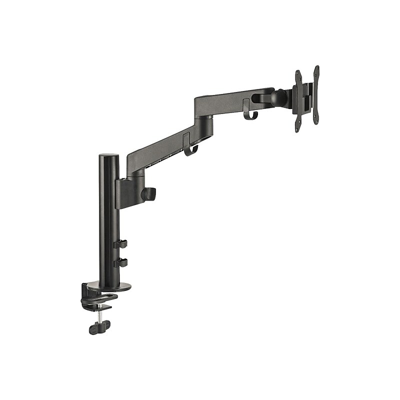 SIIG Single Arm Monitor Desk Mount 14" to 30" Adjustable Arms, Up to 30" Monitor, Black (CE-MT3D11-S1) image 1