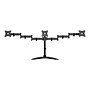 SIIG Articulated Freestanding Adjustable Triple Monitor Desk Stand, Up to 27" Monitor, Black (CE-MT1V12-S1)~#|#~sp123541689_sc7