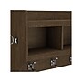 Bush Furniture Woodland 40W Wall Mounted Coat Rack with Shelf, Ash Brown (WDH340ABR-03)~#|#~sp123542577_sc7