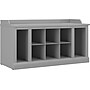 Bush Furniture Woodland 40W Shoe Storage Bench with Shelves, Cape Cod Gray (WDS240CG-03)~#|#~sp123542749_sc7