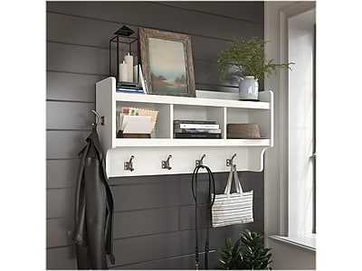 Woodland 40W Wall Mounted Coat Rack with Shelf - Thumbnail 4