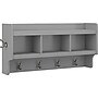 Bush Furniture Woodland 40W Wall Mounted Coat Rack with Shelf, Cape Cod Gray (WDH340CG-03)~#|#~sp123542998_sc7