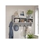 Bush Furniture Woodland 40W Wall Mounted Coat Rack with Shelf, Cape Cod Gray (WDH340CG-03)~#|#~sp123542999_sc7