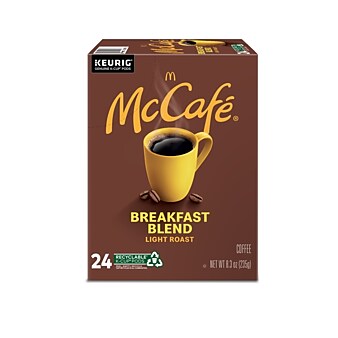 McCafe Breakfast Blend Coffee Keurig® K-Cup® Pods, Light Roast, 24/Box (5000201384)