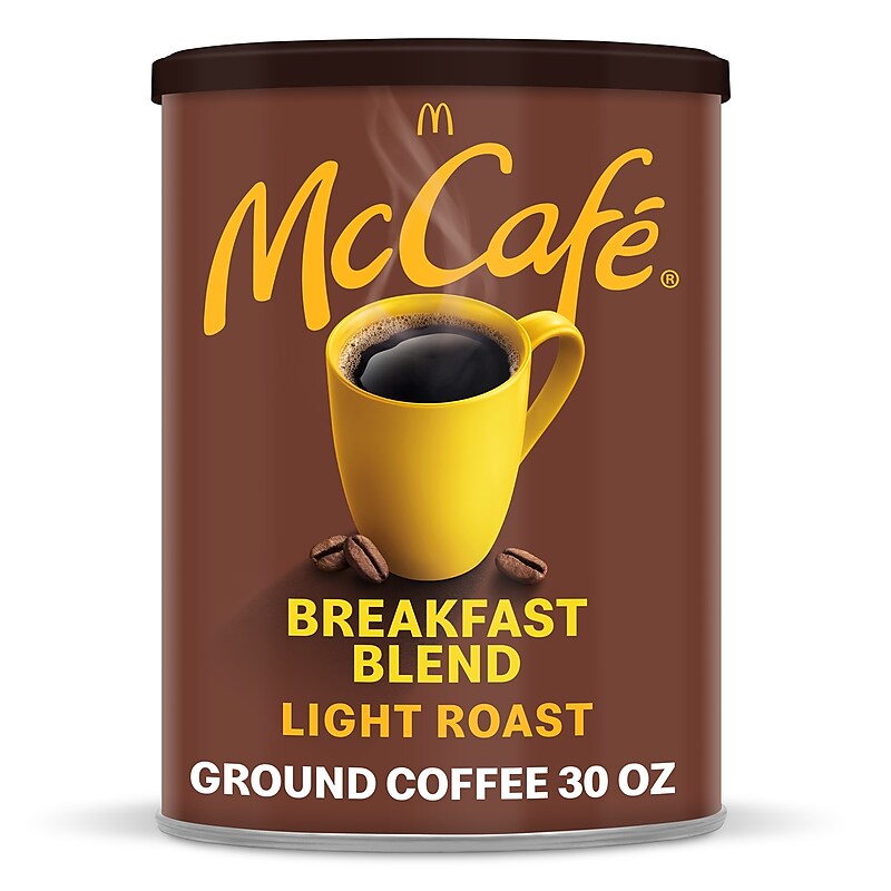 McCafe Breakfast Blend Ground Coffee, Light Roast, 30 Oz. (071526) image 1
