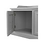 Bush Furniture Woodland 40W Shoe Storage Bench with Doors, Cape Cod Gray (WDS140CG-03)~#|#~sp123622231_sc7