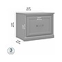 Bush Furniture Woodland 24W Small Shoe Bench with Drawer, Cape Cod Gray (WDS124CG-03)~#|#~sp123622245_sc7