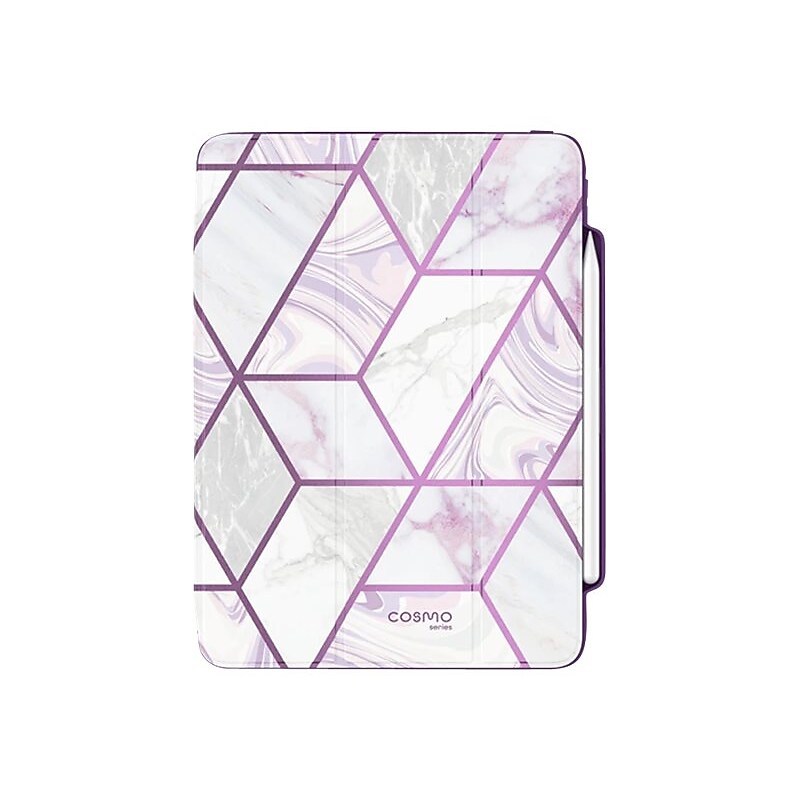 i-Blason iPadPro2020-11.0-Cosmo-Pen-Ameth Cosmo Thermoplastic Polyurethane (TPU) Cover for 11" iPad Pro, Marble Purple image 1