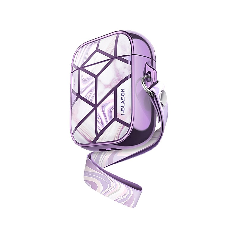 i-Blason Cosmo Case for Apple AirPods 1st/2nd Gen, Marble Purple (AirPods2019-Cosmo-Ameth) image 1