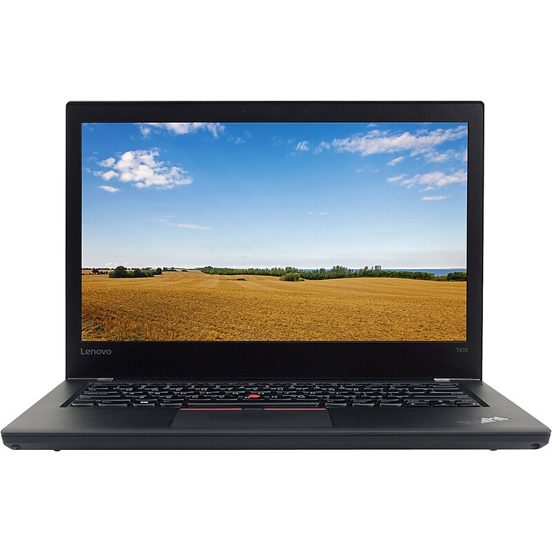 Lenovo ThinkPad T470 14" Refurbished Notebook, Intel Core i5-6200U, 8GB Memory, 256GB SSD, Windows 10 Pro (T470.i5.8.256.Pro) image 1