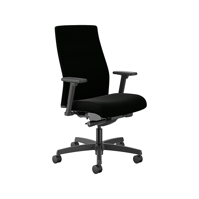 HON Ignition 2.0 Ergonomic Polyurethane Swivel Task Chair, Black (HIWMUKD.Y2.A.H.UR10.NL.SB.T) image 1