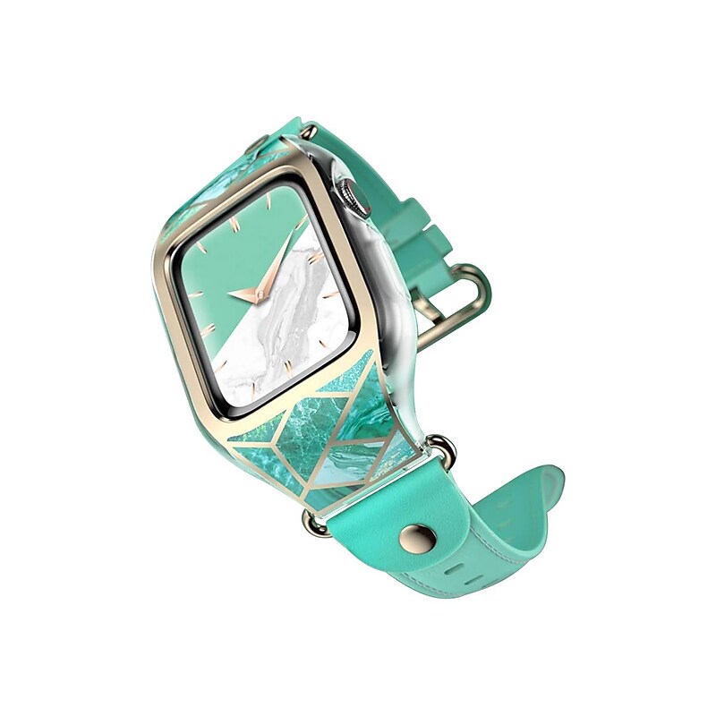 i-Blason Cosmo Case for Apple Watch 6/5/4/SE 44mm, Marble Green (Applewatch4-CosmoV3-44-Jade) image 1