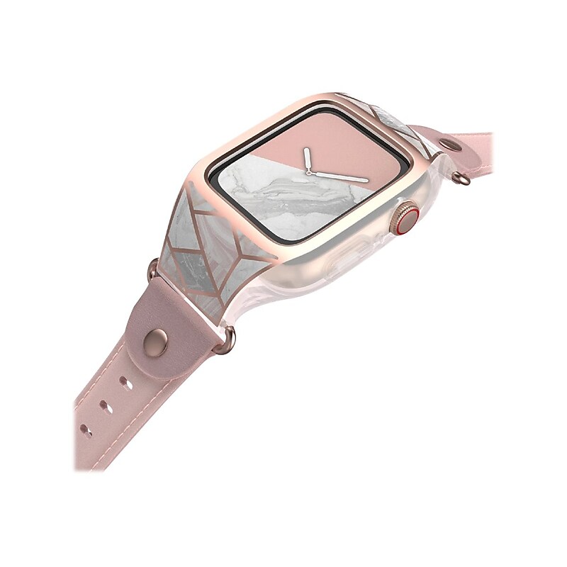 i-Blason Cosmo Case for Apple Watch 6/5/4/SE 44mm, Marble Pink (AppleWatch4-CosmoV2-44-Marble) image 1