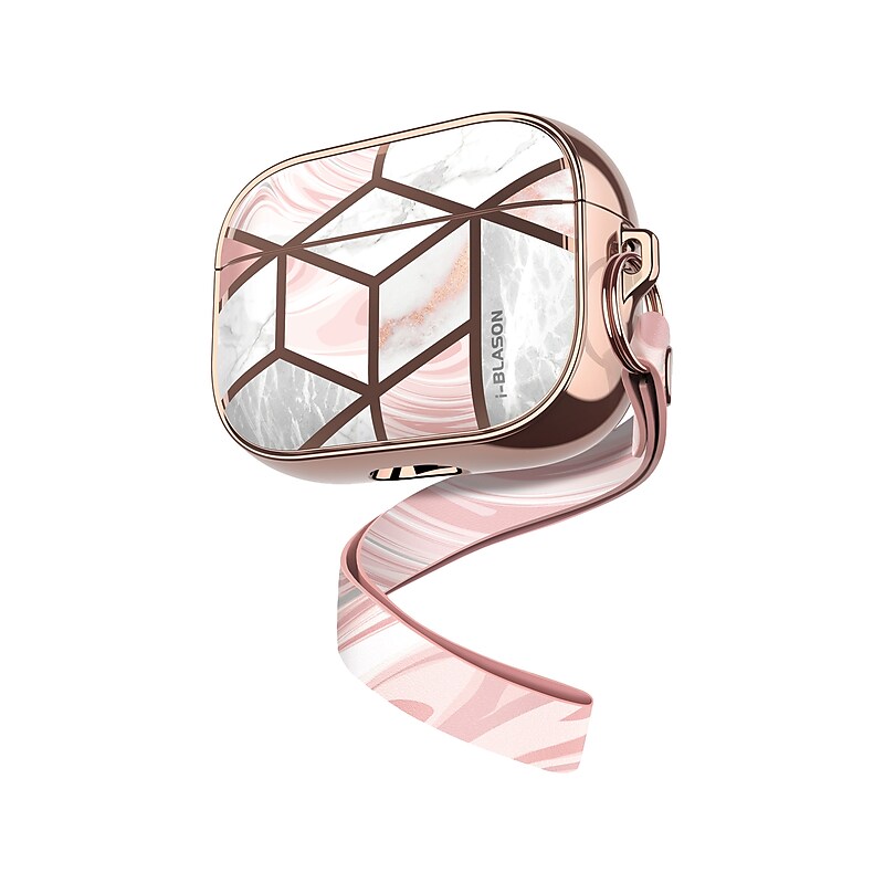 i-Blason Cosmo Case for Apple AirPods Pro, Marble Pink (AirPodsPro2019-Cosmo-Marble) image 1