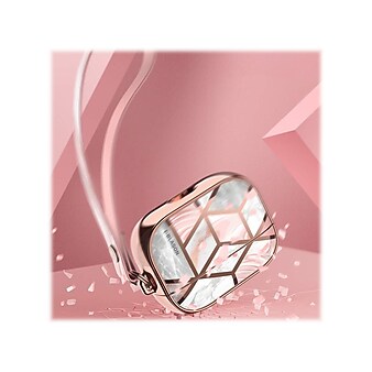 i-Blason Cosmo Case for Apple AirPods Pro, Marble Pink (AirPodsPro2019-Cosmo-Marble)