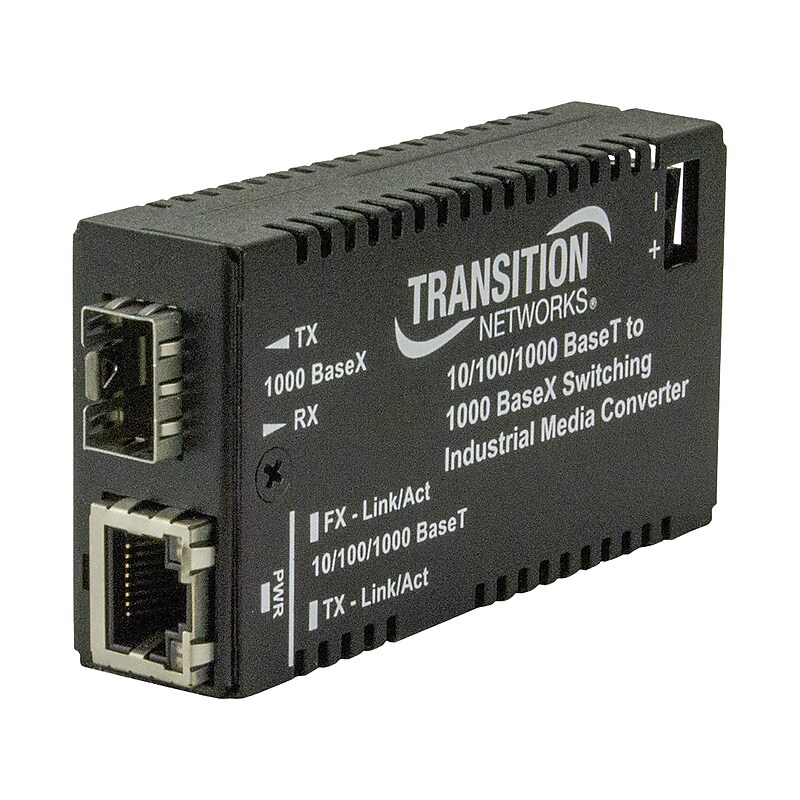 Transition Networks M/GE-ISW Hardened Mini Gigabit Ethernet Media Converter (M/GE-ISW-SFP-01) image 1