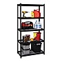Iron Horse 2300 lb. Wire Rivet Series 5-Shelf Metal/Wire Deck Shelving Unit, 36"W, Black (22130)~#|#~sp123885375_sc7