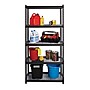 Iron Horse 2300 lb. Wire Rivet Series 5-Shelf Metal/Wire Deck Shelving Unit, 36"W, Black (22130)~#|#~sp123885406_sc7