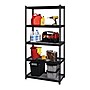 Iron Horse 2300 lb. Wire Rivet Series 5-Shelf Metal/Wire Deck Shelving Unit, 36"W, Black (22130)~#|#~sp123885417_sc7