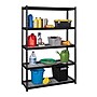 Iron Horse 2300 lb. Wire Rivet Series 5-Shelf Metal/Wire Deck Shelving Unit, 48"W, Black (22131)~#|#~sp123885425_sc7