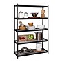 Iron Horse 2300 lb. Wire Rivet Series 5-Shelf Metal/Wire Deck Shelving Unit, 48"W, Black (22131)~#|#~sp123885428_sc7