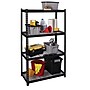 Iron Horse 2300 lb. Wire Rivet Series 4-Shelf Metal/Wire Deck Shelving Unit, 36"W, Black (22129)~#|#~sp123885438_sc7
