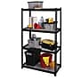 Iron Horse 2300 lb. Wire Rivet Series 4-Shelf Metal/Wire Deck Shelving Unit, 36"W, Black (22129)~#|#~sp123885440_sc7