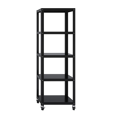 Space Solutions 72-inch High Mobile 5-Shelf Bookcase - Thumbnail 5