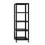 Space Solutions Ready-to-assemble 72-inch High Mobile 5-Shelf Bookcase, Black~#|#~sp123885443_sc7